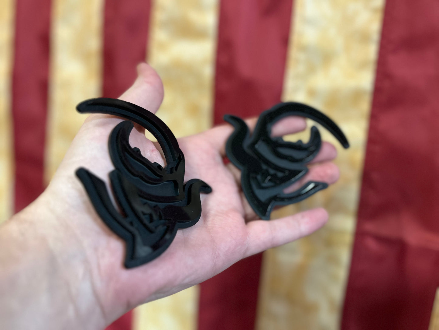 3D Hell Venom Badges (Gloss/Matte Black Combo)