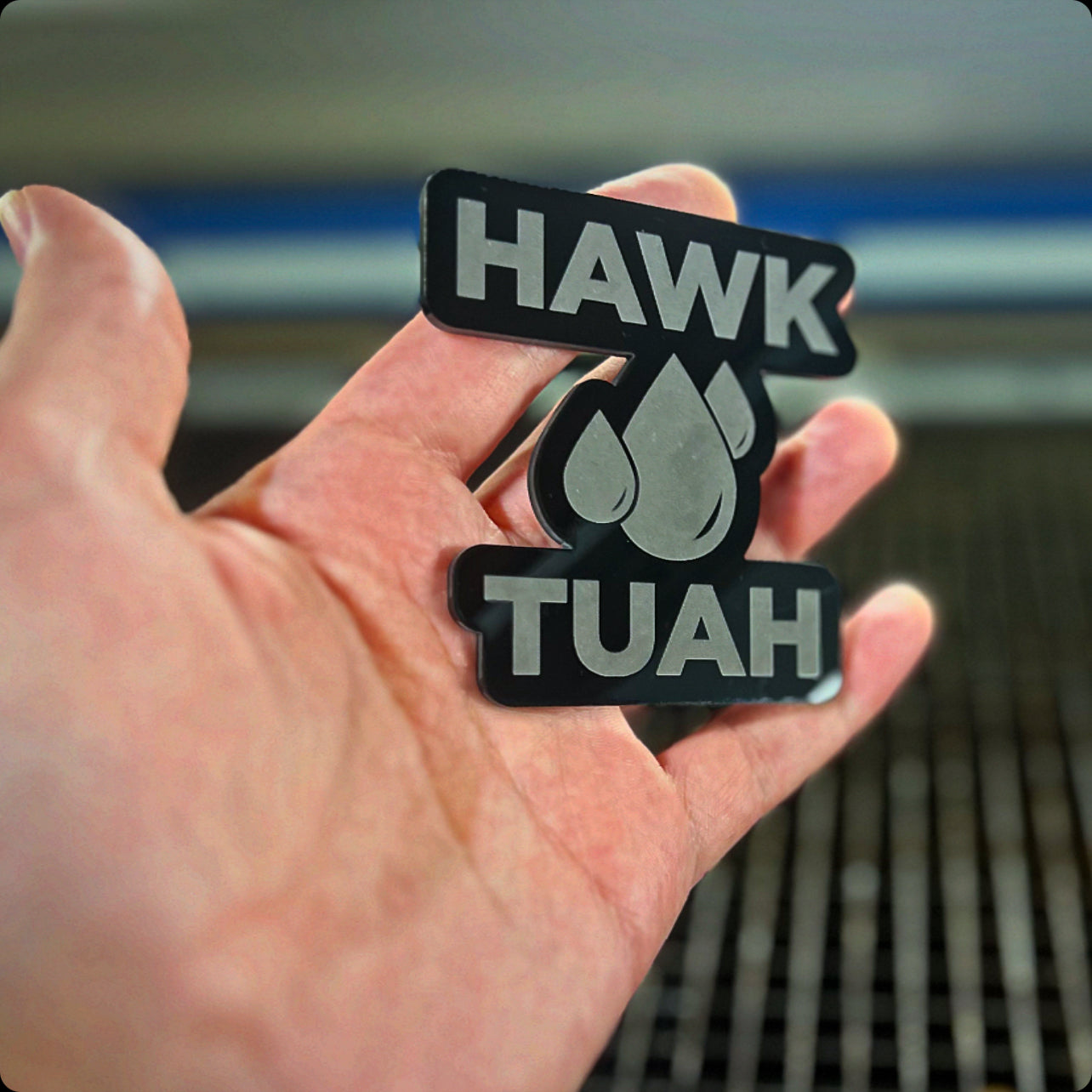 Hawk Tuah Badges Version 2 (2 included)