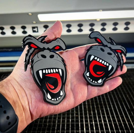 Scarred Ape Badges (2 included)