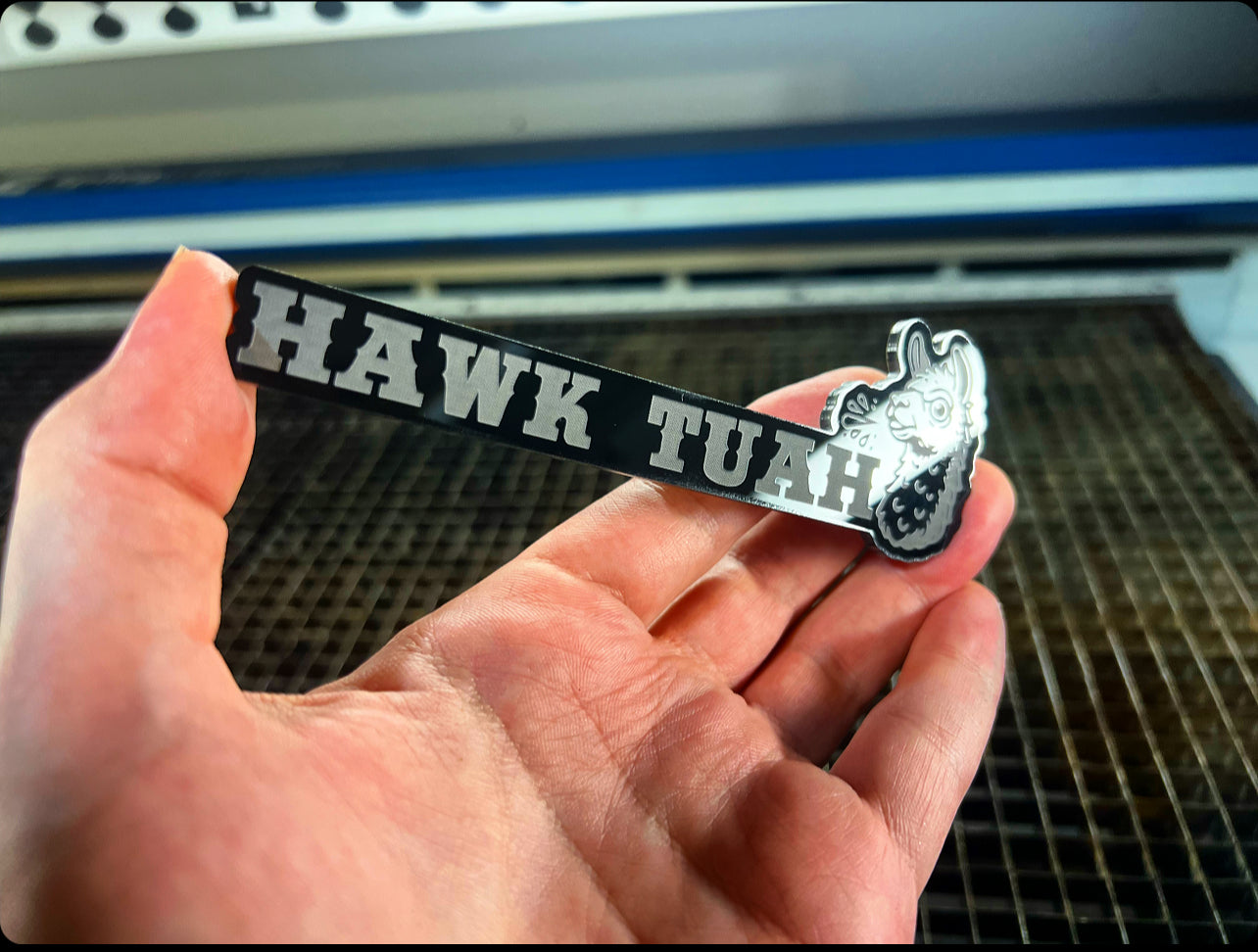 Hawk Tuah Badges Version 2 (2 included)