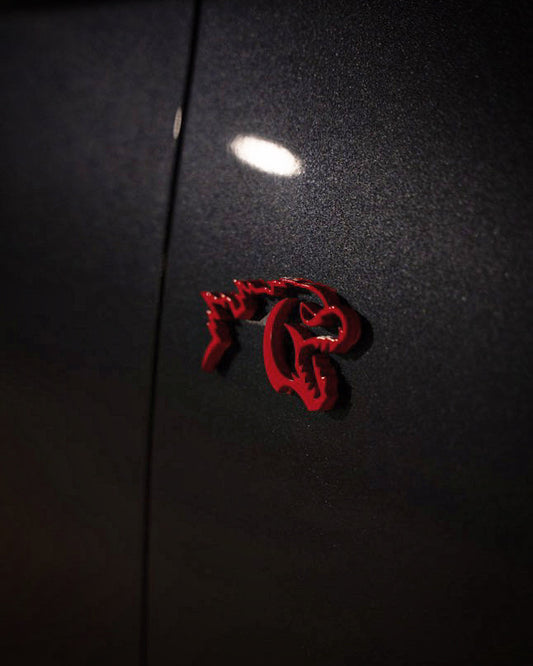 Godzilla Badges Gloss Red (2)