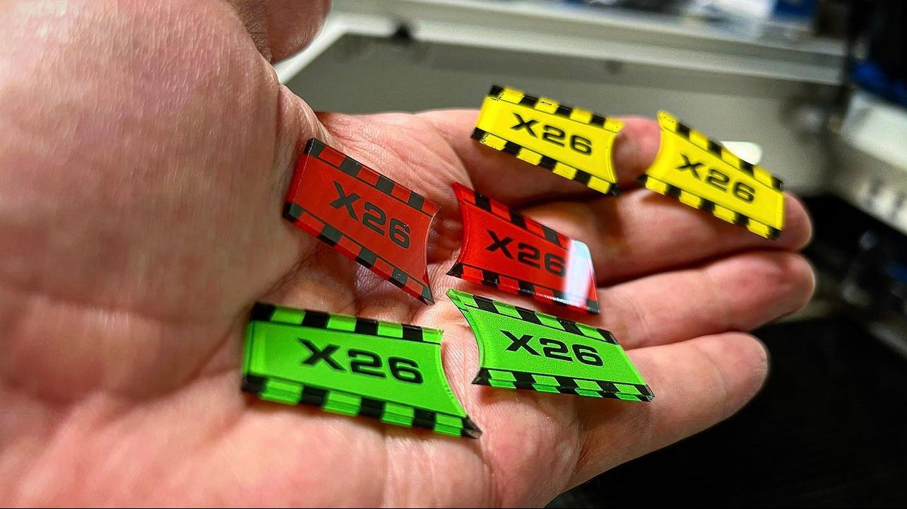 Taser X26 Side Emblems (Choose Color)