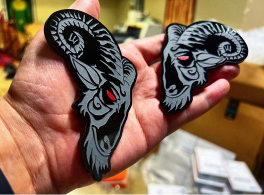 Red Eye Ram Badges (2 badges)